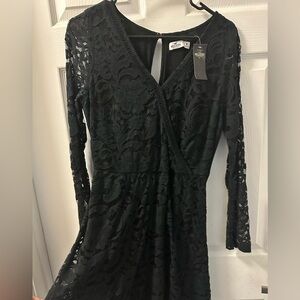 Hollister Black Lace Dress NWT